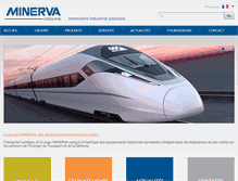 Tablet Screenshot of groupe-minerva.com